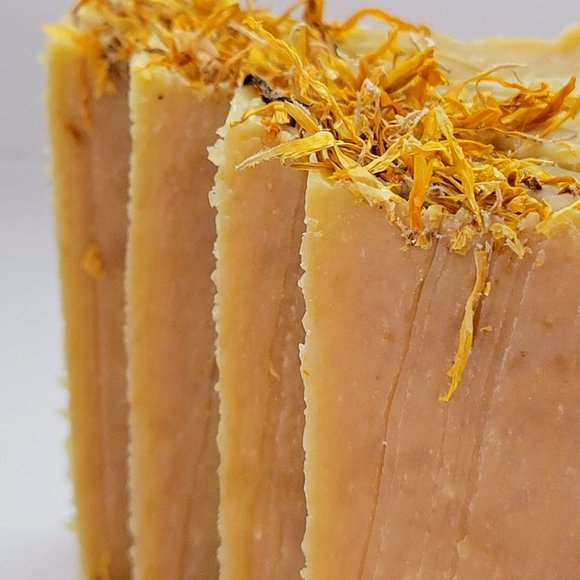 Lemongrass Calendula Handcrafted Soap - Picture 2 of 3